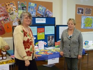  Kath and Jeanette at MU stall, St. Paul's Ramsey 16.4.11