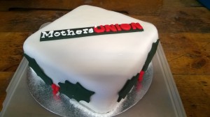 Lovely Christmas Cake made by branch secretary Tricia Craig.